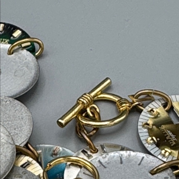 Vintage Chain Belt/necklace made of Antique Watch Dials - Picture 4 of 7